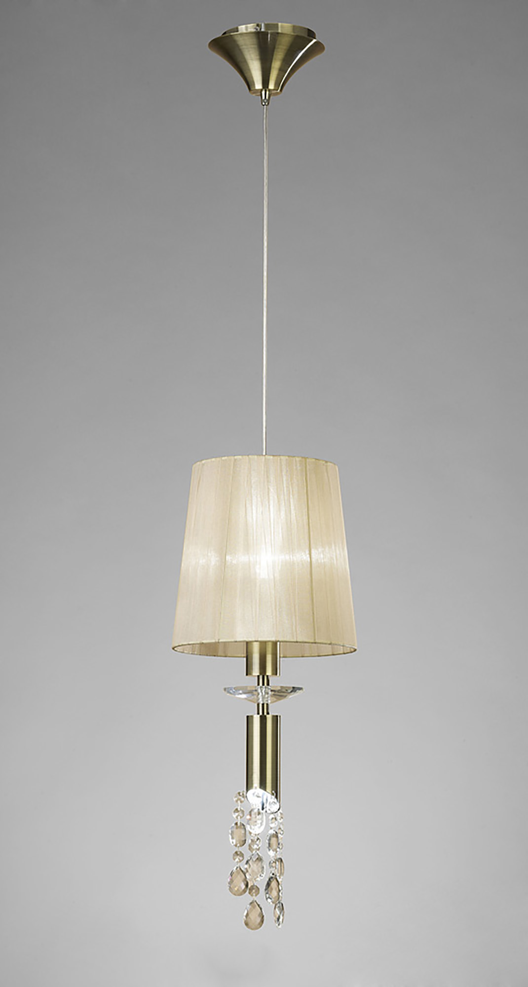 Tiffany Antique Brass-Soft Bronze Crystal Ceiling Lights Mantra Single Crystal Pendants Tiffany Antique Brass-Soft Bronze Crystal Ceiling Lights Mantra Single Crystal Pendants
